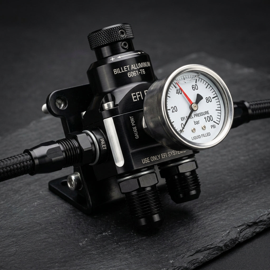 Adjustable EFI Fuel Pressure Regulator | -6AN Billet
