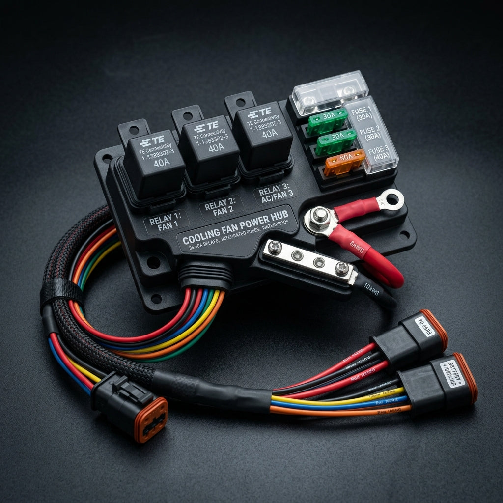 3-Relay Fan Terminal Block | LS Swap & Terminator X